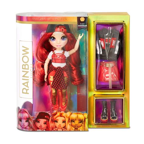 Buy Rainbow High Fashion Doll - Ruby Anderson - Red Themed Doll With ...