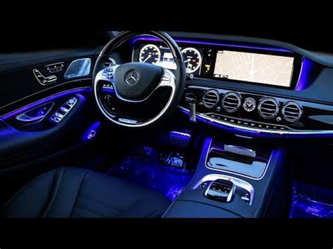 How To Change Mercedes S Class Interior Ambient Light Colour/Brightness - YouTube