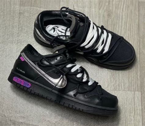 Off-White-Nike-Dunk-Low-50-of-50-Black-Release-Date-4 - Trapped Magazine