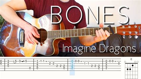 Bones (Imagine Dragons) - TABS Tutorial (fingerstyle guitar) - YouTube