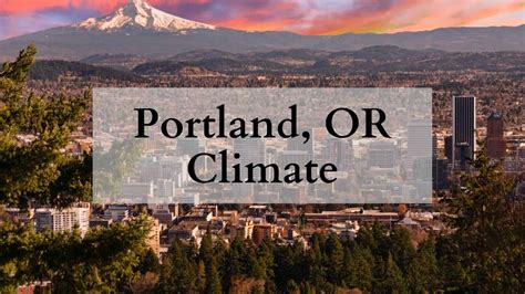 Portland OR Climate 💦 | Portland Weather Averages, Temperatures, Yearly, Monthly & More!