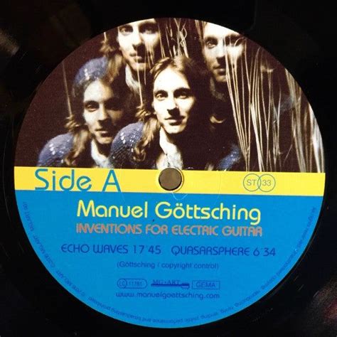 Manuel Göttsching - Inventions For Electric Guitar | Electric guitar, Inventions, Guitar