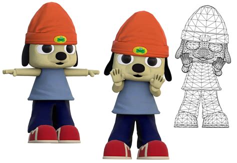 made a 3D model of the parappa the rapper mascot costume! : r/blender