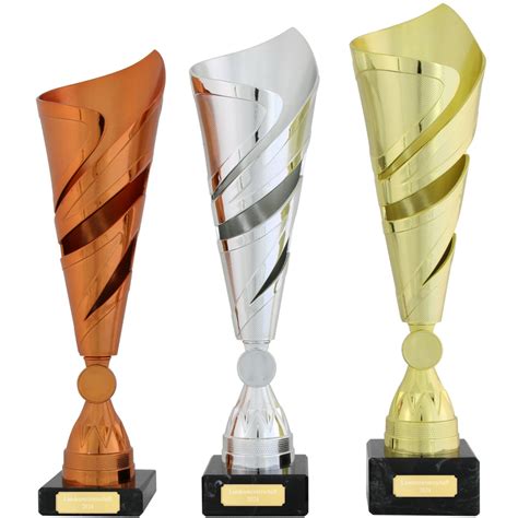 Pokal LAON Pokalset Trophäe gold silber bronze mit Gravur (Sorte: Set ...