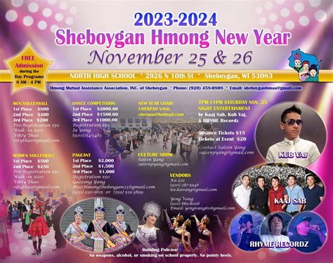 Sheboygan Hmong New Year 2023 set at North High School