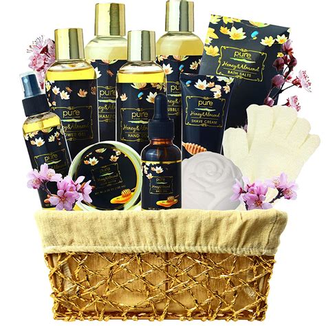 Honey Almond Relaxing Spa Gift Basket for Women! - Pure Parker