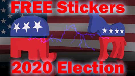 MANY STILL AVAILABLE >>>>> FREE 2020 Presidential Candidate Stickers – FREE Election Bumper ...