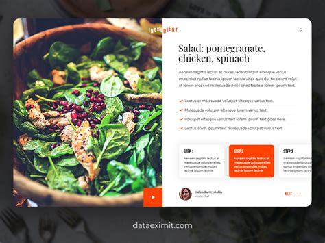 Cooking And Recipes Websites Design by Data EximIT on Dribbble