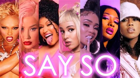 Doja Cat - Say So (Female Rap Remix) ft. Nicki Minaj, Iggy Azalea, Megan Thee Stallion & More ...