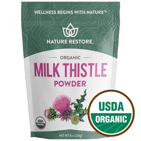 Nature Restore Organic Milk Thistle Seed Powder, 8 Ounces - Walmart.com