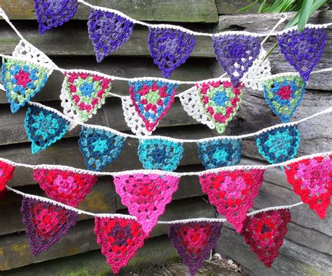 Colorful Crochet Bunting