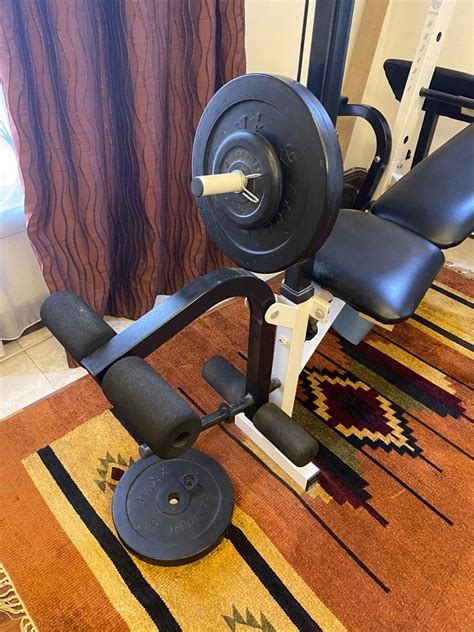 Home Gym Workout Bench Set, Sports Equipment, Exercise & Fitness, Cardio & Fitness Machines on ...