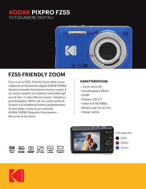 KODAK PIXPRO FZ55 Digital Camera User Guide