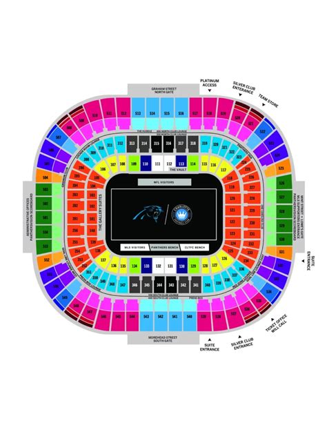 Bank of America Stadium Seating Chart 2024 | Panthers Stadium - SeatGraph