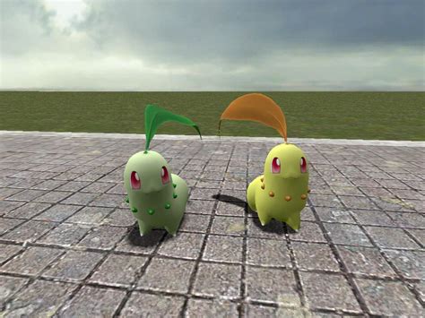 Shiny Chikorita by SilverSpiritUK on DeviantArt