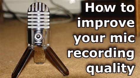 How to have good quality audio with your microphone - YouTube