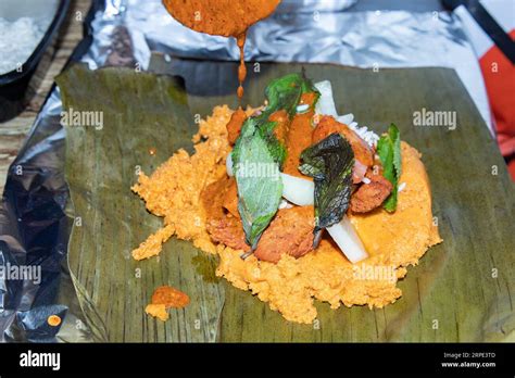 Photo showing ingredients to make nacatamales Stock Photo - Alamy