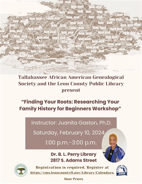 Genealogy Workshop: "Finding Your Roots: Researching Your Family History for Beginners ...