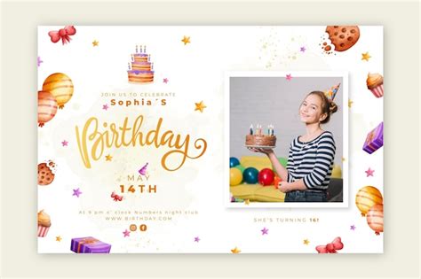 Happy Birthday Template - Free Vectors & PSDs to Download