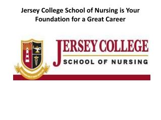 Jersey College Online Presentations Channel