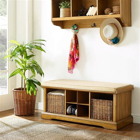 entryway bench and shelf