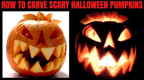 Halloween Pumpkin How to Carve Pumpkins scary - YouTube