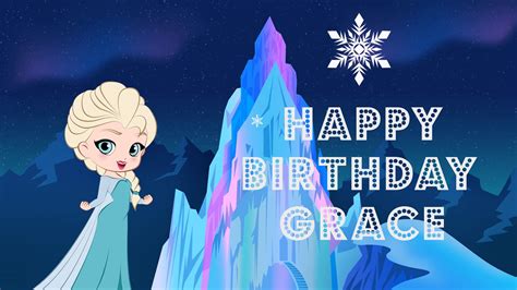 Happy Birthday Grace - greeting card video ️ - YouTube