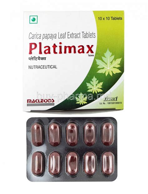 Buy Platimax, Carica Papaya Leaf Extract Online