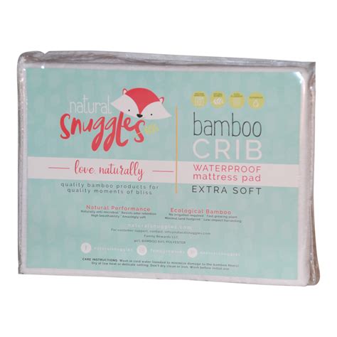 Bamboo Crib Mattress Protector or Toddler Bed Pad