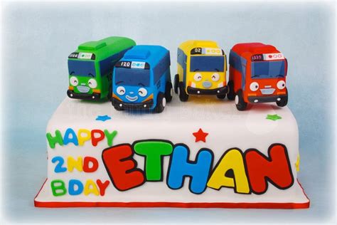 Tayo themed birthday cake Toddler Birthday Cakes, Cars Theme Birthday Party, Themed Birthday ...