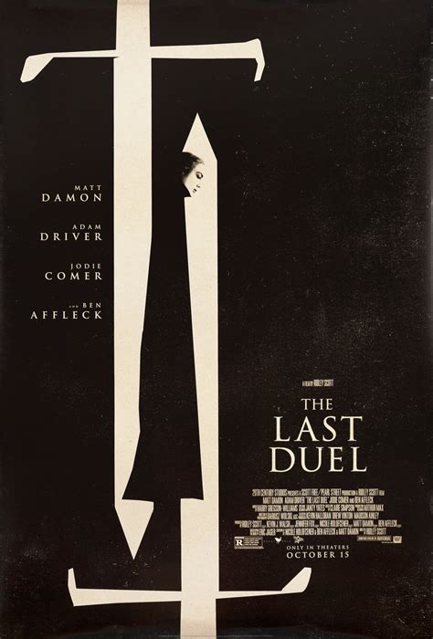 The Last Duel Original 2021 U.S. One Sheet Movie Poster - Posteritati ...