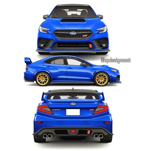 Subtle 2022 Subaru WRX STI Probably Wants to See If Orange or Blue Fits ...