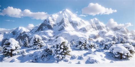 Premium AI Image | Dolomites mountains with snow