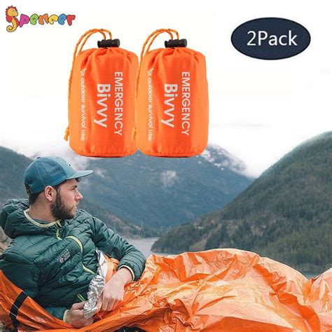 Spencer 2 Pack Emergency Sleeping Bag - Waterproof Lightweight Survival ...