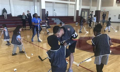 Knights’ Ryan Reaves, Brayden McNabb hold youth hockey clinic