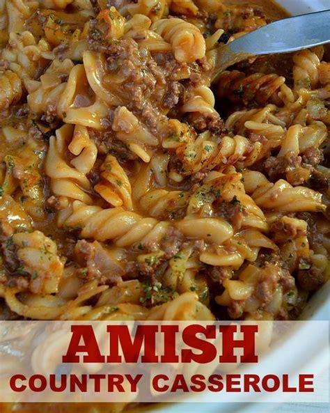 DELICIOUS AMISH COUNTRY CASSEROLE - All easy recipes