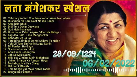 Lata Mangeshkar Old Songs(1924-2022) लता मंगेशकर के गाने | Filmi Hindi Song Voice of the ...