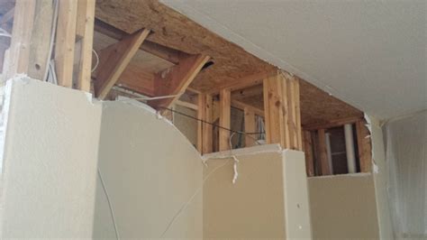 Drywall Sheetrock water damage repair