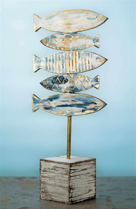 Foreside Fish Table Art | Nordstrom | Art table, Wood sculpture, Decorative objects