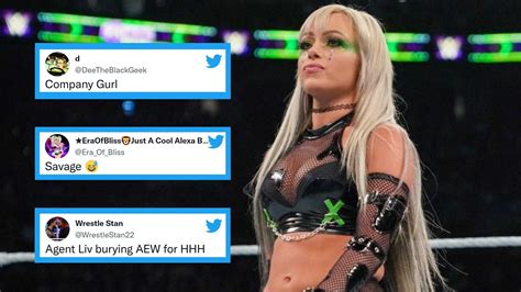 "Agent Liv burying AEW for HHH" - Twitter erupts to WWE Superstar Liv ...