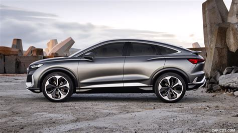 Audi Q4 Sportback e-tron Concept | 2020MY (Color: Kinetic Grey) | Side