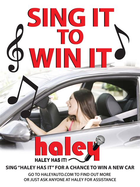 Haley sing it to win it! | Burford Advertising, Inc