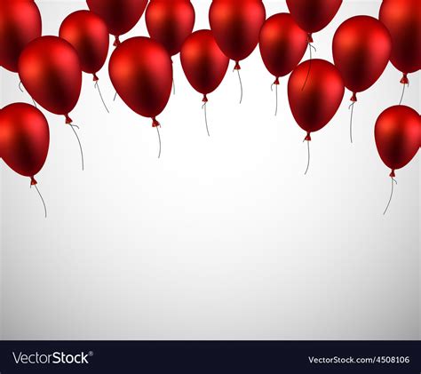 Celebrate background with red balloons Royalty Free Vector