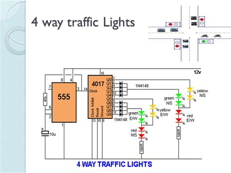 4 Way Traffic Light Schematic Diagram - Circuit Diagram