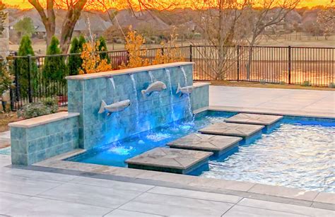 Pool Scupper / Spout Water Features with Stunning Examples