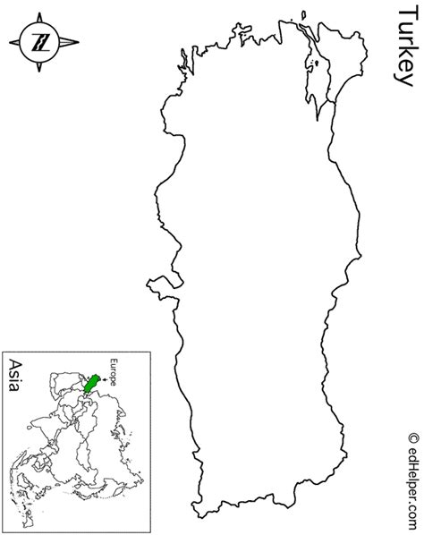 Turkey Map Outline