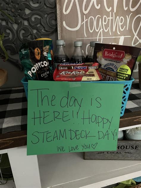 My Steam deck is getting delivered today and I have the best wife! I woke up to this! : r/SteamDeck