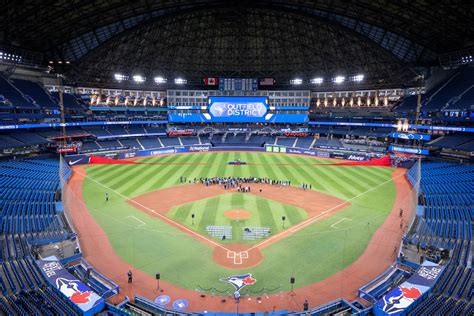 Blue Jays Unveil Completed Outfield District of Rogers Centre Renovations