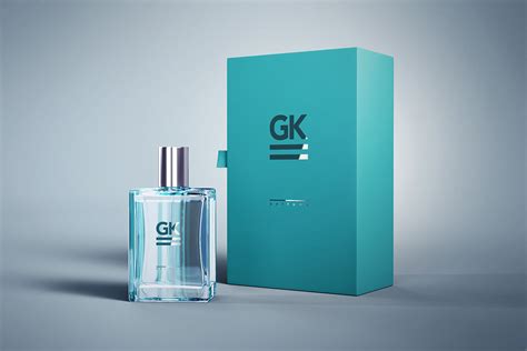 Perfume Bottle Package Mock-up - GK Mockups Store