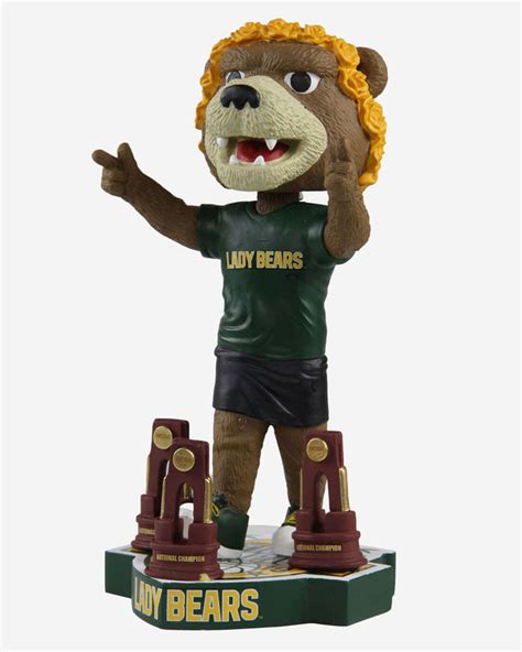 Baylor Bears NCAA Womens Basketball 3X National Champions Mascot Bobbl FOCO